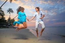 Happy newlyweds / Happy newlyweds. Samui. Thailand