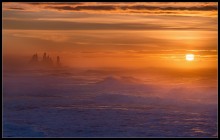 Feuer Sonnenaufgänge Island / ***