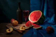 Wassermelone und Pfirsiche / ***