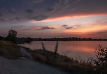 Sonnenuntergang über der Stadt ging / ***
