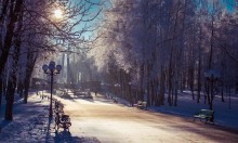 der erste Schnee in der Stadt / ***