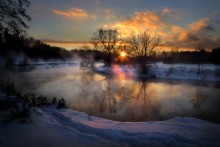 Sonnenuntergang im Dezember auslaufenden ... / ***