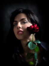 Mädchen mit Rose ... / ***