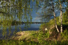 Landschaft, Abend, vor dem regen / ***