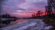 Sonnenuntergang am Dnjepr / ***