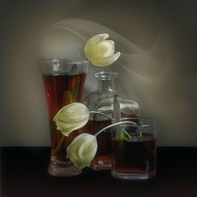 drei Tulpen / digital art