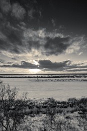 Mit dem Sonnenuntergang. / ***