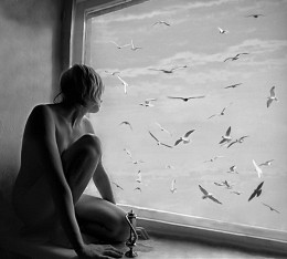 Da draußen .... wie immer ... das Fenster ... (DDT) / ***