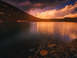 Brennender Sonnenuntergang / ...