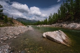 Auf dem Fluss Irkut ... / ***