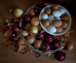 etwa Zwiebeln und Eier ... / ...