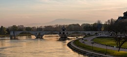 Sonnenaufgang auf der Rhone / ***