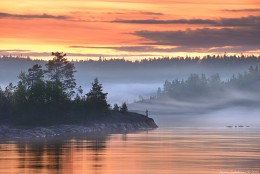 Nebligen Nacht am Ladoga-See / ***