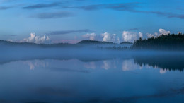 Weiße Nacht auf dem See. / ***