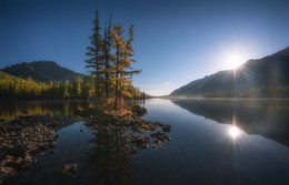 Dämmerung auf dem See ... / ***