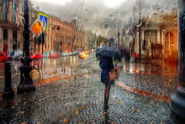 Herbst regen am Newski Prospekt .. / ***