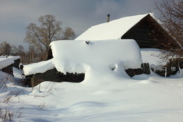 Unsere Straße Schnee niedergelegt / ***