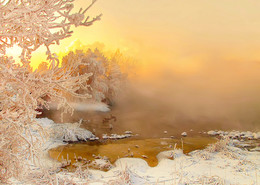 Ein schöner Tag dank Frost und Sonne / ***