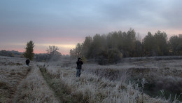 Morgendämmerung, Nebel, Frost .. / ***