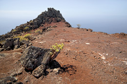 UND JETZT ? / Unterwegs auf der Insel LA GOMERA / Spanien. Nach einer langen Wanderung in der Bergwelt LA GOMERA`S war hier der Weg zu ende. Ich musste wieder zurück, die gleiche Strecke.
