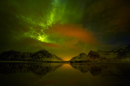  / lofoten,skagsanden,beach,ramberg,aurora