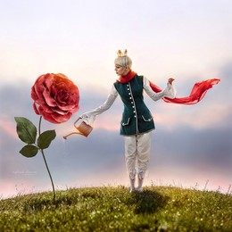 "The Little Prince" / "The Little Prince"
The project "Fairy Kiev" with the participation of Ukrainian stars. Model: singer Onuka