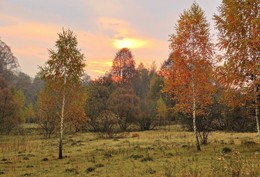 Herbst-Sonnenuntergang / ***