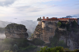 Meteora / Holy Monastery of Varlaam at sunrise, Kastraki, Greece