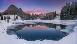 Winterpanorama / Zum kalten Wetter zeige ich Euch ein Winterfoto vom Häuslteich in Hohentauern.