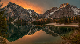 Pragser Wildsee / morgens beim Pragser Wildsee