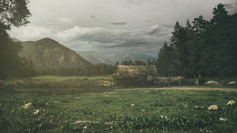 Good Evening / Evening miracle in Caucasus mountains