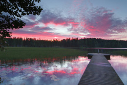 Abend auf dem See. / ***