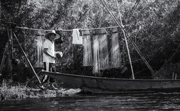 Fisherman / sony a7 e55-210mm 人吉市