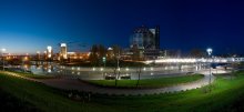 Evening Minsk. Blick auf die Bibliothek. / ***