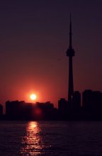 Sunset / CN Tower, made from Toronto Islands