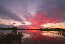 Sonnenuntergang auf dem See .. / *****