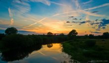 Sonnenuntergang, Yaselda, Polesie. / ***