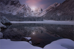 Lago Fusine / Morgens am Lago Fusine