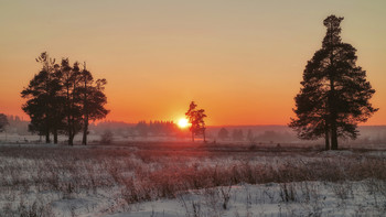 Sonnenuntergang im Winter / ***