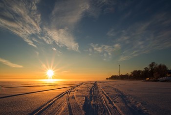 Sonnenuntergang im Winter / ***