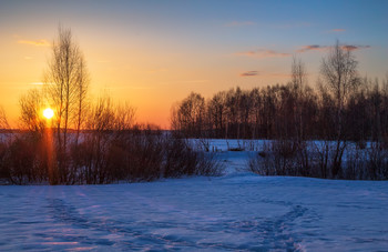 Sonnenuntergang im Winter / ***