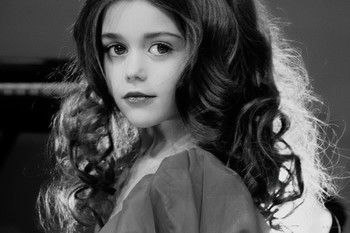 Future model Margarita. (production center RADIOTV). / Future model Margarita. (production center RADIOTV).