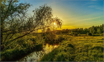 Abend auf dem Fluss / ***