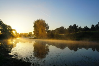 Morgen auf dem See. / ***