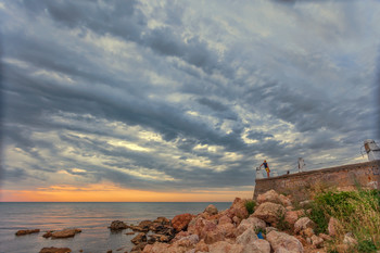 Abendstimmung am Meer / ***