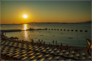 Abend Strand / ***