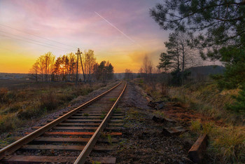 Road to sunset / Nikkor 24-120 f4