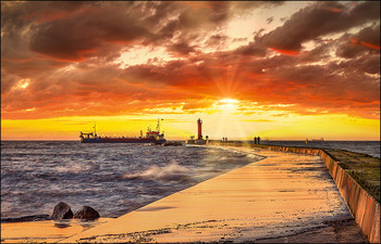  / Sunset, Baltic sea.