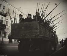 Über Bajonette in den Straßen der Hauptstadt ... / ***