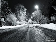 auf der Straße im Winter / ***